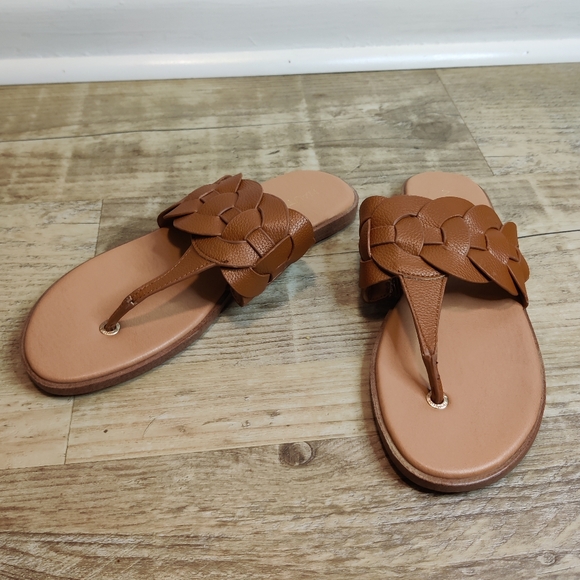 Shoes - NWOT Nautica Brown Braided Sandals Women's Size 8